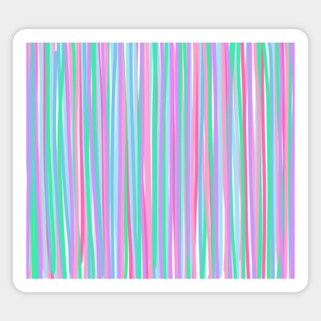 Fun Vertical Pastel Stripes Sticker by DanielleGensler
